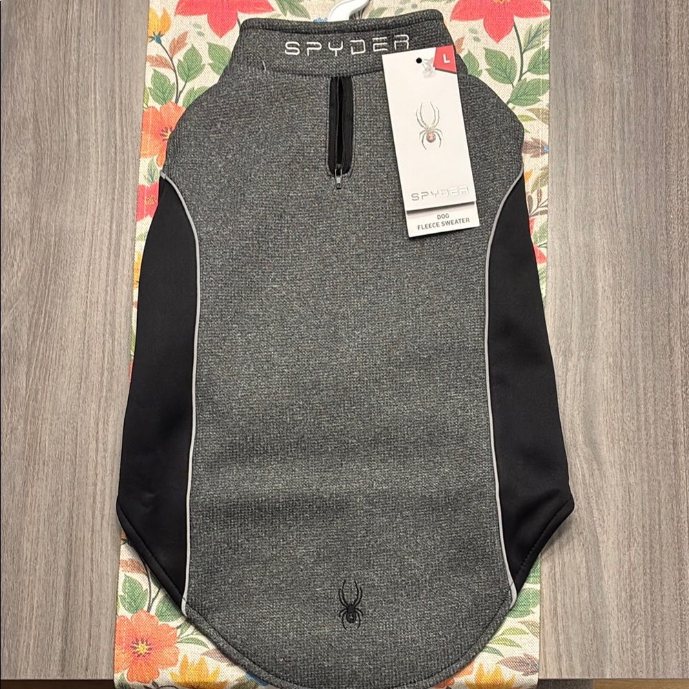NWT SPYDER fleece dog sweater. Size L.